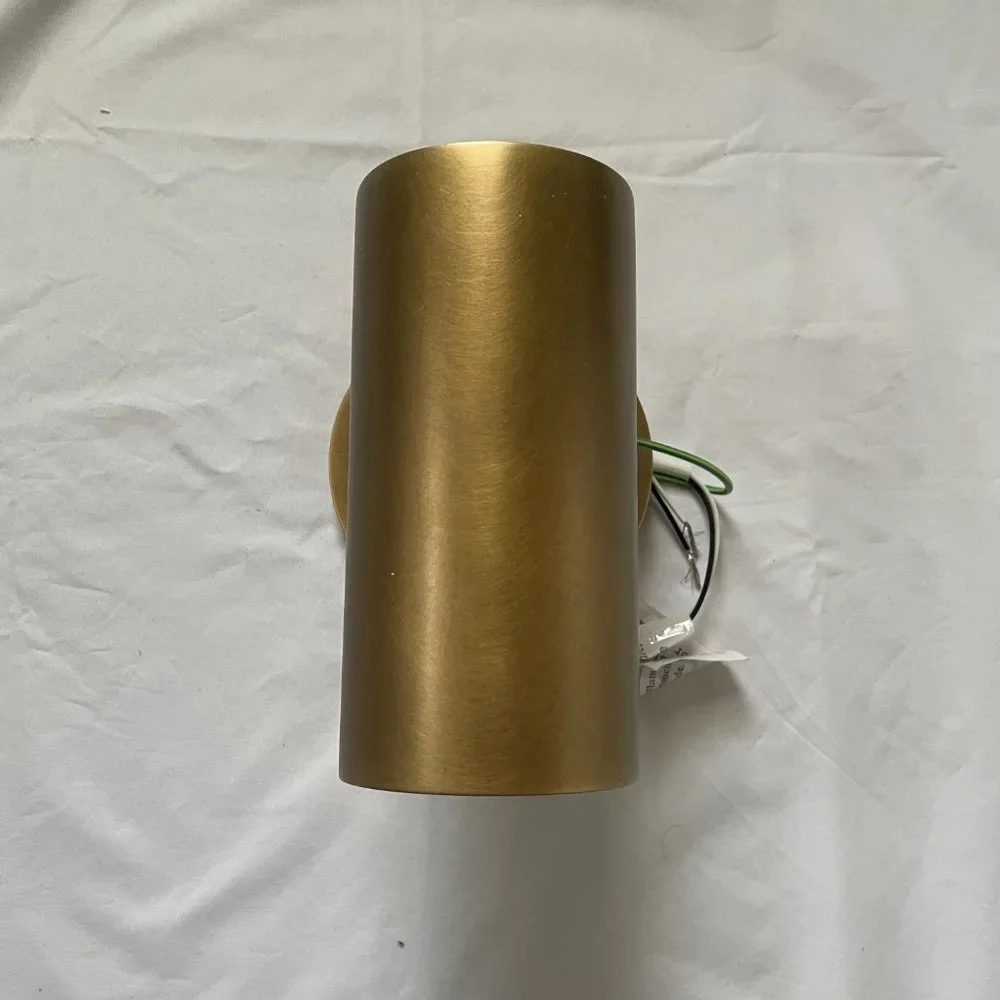 Restoration Hardware Lacquered Burnished Brass Champeaux Wall Sconce, Adjustable